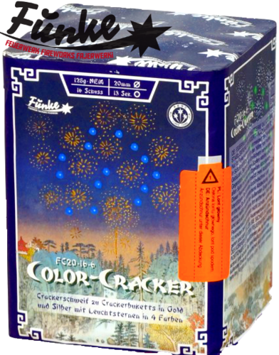 Color-Cracker Batterie, Funke