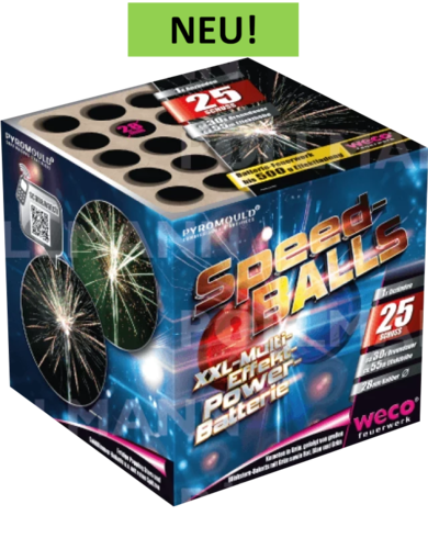 Speedballs 25 Schuss Batterie * Weco*